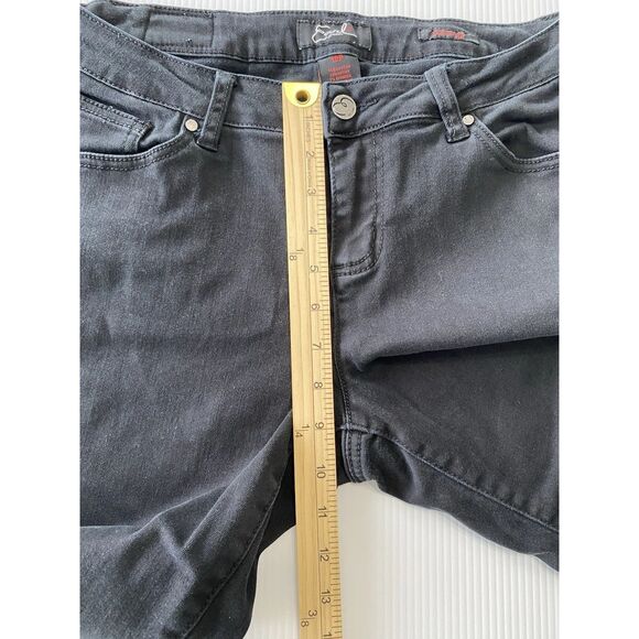 Earl Women Black Denim Jeans Skinny Stretch Ankle Size 12P (32x27) - Picture 7 of 11